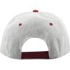 image:imageThe Hat Depot 1300hg Plain Heather Grey Snapback CapBurgundy