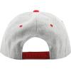 image:imageThe Hat Depot 1300hg Plain Heather Grey Snapback CapRed