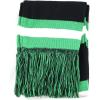 image:imageThe Hat Depot 1300sf Unisex Knit Sporty Stripe Fashion Winter Long ScarfBlackKgreen