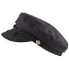 image:imageThe Hat Depot 1400CD1970 Winter Unisex 100 Wool Greek Fishermans Hat SM Black
