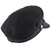 image:imageThe Hat Depot 1400CD1970 Winter Unisex 100 Wool Greek Fishermans Hat SM Black