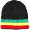 image:imageThe Hat Depot 200HSki100 Twisted Cable Classic Winter Beanie HatRasta