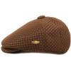 image:imageThe Hat Depot 200h Soft Cool Mesh Newsboy Cabbie Ivy Hat SM Brown