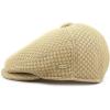 image:imageThe Hat Depot 200h Soft Cool Mesh Newsboy Cabbie Ivy Hat SM Khaki