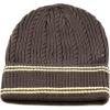 image:imageThe Hat Depot 200h Unisex Light Weight Chunky Cable Knit Beanie HatBrown Beige