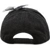 image:imageThe Hat Depot 200h5368sbeaded Crystal Rhinestone Shoes Design Glitter Cap 6colorsBlack