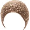 image:imageThe Hat Depot 700HB34 Hand Knit Crocheted Headband with Skull Jewels6colorsBrown