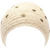 image:imageThe Hat Depot 700HB34 Hand Knit Crocheted Headband with Skull Jewels6colorsIvory