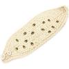 image:imageThe Hat Depot 700HB34 Hand Knit Crocheted Headband with Skull Jewels6colorsIvory