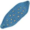 image:imageThe Hat Depot 700HB34 Hand Knit Crocheted Headband with Skull Jewels6colorsTeal