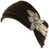 image:imageThe Hat Depot 700HB80 Sequin Knit Headband with Flower Decoration8colors Brown