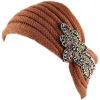 image:imageThe Hat Depot 700HB80 Sequin Knit Headband with Flower Decoration8colors Rust