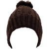 image:imageThe Hat Depot 700WHU2 Unisex Solid Color Ribbed Beanie with Pom hatBrown