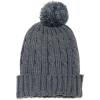 image:imageThe Hat Depot 700WHU2 Unisex Solid Color Ribbed Beanie with Pom hatGrey