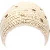 image:imageThe Hat Depot 700hb34a Hand Knit Crocheted Headband with Skull Jewels6colorsIvory