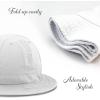 image:imageThe Hat Depot Bucket Sun Hat 100 Cotton Long Brim and Deeper amp Round Top Tennis Packable Summer Fashion Outdoor Hat0 Tennis  White
