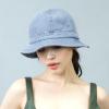 image:imageThe Hat Depot Bucket Sun Hat 100 Cotton Long Brim and Deeper amp Round Top Tennis Packable Summer Fashion Outdoor Hat1 Tennis  Sky Blue