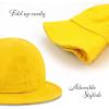 image:imageThe Hat Depot Bucket Sun Hat 100 Cotton Long Brim and Deeper amp Round Top Tennis Packable Summer Fashion Outdoor Hat1 Tennis  Yellow