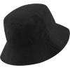 image:imageThe Hat Depot Bucket Sun Hat 100 Cotton Long Brim and Deeper amp Round Top Tennis Packable Summer Fashion Outdoor HatBlack
