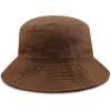 image:imageThe Hat Depot Bucket Sun Hat 100 Cotton Long Brim and Deeper amp Round Top Tennis Packable Summer Fashion Outdoor HatDark Brown