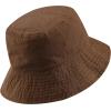 image:imageThe Hat Depot Bucket Sun Hat 100 Cotton Long Brim and Deeper amp Round Top Tennis Packable Summer Fashion Outdoor HatDark Brown