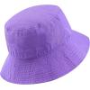 image:imageThe Hat Depot Bucket Sun Hat 100 Cotton Long Brim and Deeper amp Round Top Tennis Packable Summer Fashion Outdoor HatLavender