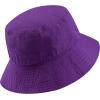 image:imageThe Hat Depot Bucket Sun Hat 100 Cotton Long Brim and Deeper amp Round Top Tennis Packable Summer Fashion Outdoor HatPurple