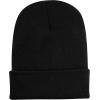image:imageThe Hat Depot Classic Daily Beanie Knit Skull Long Plain Ski Hat  Made in USABlack
