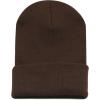 image:imageThe Hat Depot Classic Daily Beanie Knit Skull Long Plain Ski Hat  Made in USABrown
