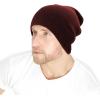 image:imageThe Hat Depot Classic Daily Beanie Knit Skull Long Plain Ski Hat  Made in USABurgundy