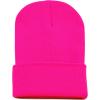 image:imageThe Hat Depot Classic Daily Beanie Knit Skull Long Plain Ski Hat  Made in USAHot Pink