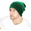 image:imageThe Hat Depot Classic Daily Beanie Knit Skull Long Plain Ski Hat  Made in USAKelly Green