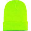 image:imageThe Hat Depot Classic Daily Beanie Knit Skull Long Plain Ski Hat  Made in USANeon Lime