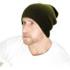 image:imageThe Hat Depot Classic Daily Beanie Knit Skull Long Plain Ski Hat  Made in USAOlive