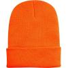 image:imageThe Hat Depot Classic Daily Beanie Knit Skull Long Plain Ski Hat  Made in USAOrange