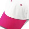 image:imageThe Hat Depot Cotton Dad Unisex Blank Washed Low Profile Baseball Cap HatWhiteHot Pink