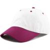 image:imageThe Hat Depot Cotton Dad Unisex Blank Washed Low Profile Baseball Cap HatWhiteMulberry