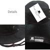 image:imageThe Hat Depot Cotton StoneWashed Safari Wide Brim Foldable DoubleSided Sun Boonie Bucket Hat2 Cotton  Black