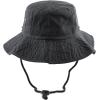 image:imageThe Hat Depot Cotton StoneWashed Safari Wide Brim Foldable DoubleSided Sun Boonie Bucket Hat2 Cotton  Charcoal