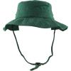 image:imageThe Hat Depot Cotton StoneWashed Safari Wide Brim Foldable DoubleSided Sun Boonie Bucket Hat2 Cotton  Darkgreen