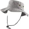 image:imageThe Hat Depot Cotton StoneWashed Safari Wide Brim Foldable DoubleSided Sun Boonie Bucket Hat2 Cotton  Grey