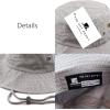 image:imageThe Hat Depot Cotton StoneWashed Safari Wide Brim Foldable DoubleSided Sun Boonie Bucket Hat2 Cotton  Grey