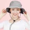 image:imageThe Hat Depot Cotton StoneWashed Safari Wide Brim Foldable DoubleSided Sun Boonie Bucket Hat2 Cotton  Grey