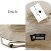image:imageThe Hat Depot Cotton StoneWashed Safari Wide Brim Foldable DoubleSided Sun Boonie Bucket Hat2 Cotton  Khaki