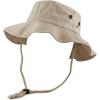 image:imageThe Hat Depot Cotton StoneWashed Safari Wide Brim Foldable DoubleSided Sun Boonie Bucket Hat2 Cotton  Khaki