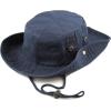 image:imageThe Hat Depot Cotton StoneWashed Safari Wide Brim Foldable DoubleSided Sun Boonie Bucket Hat2 Cotton  Navy