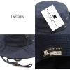 image:imageThe Hat Depot Cotton StoneWashed Safari Wide Brim Foldable DoubleSided Sun Boonie Bucket Hat2 Cotton  Navy