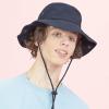image:imageThe Hat Depot Cotton StoneWashed Safari Wide Brim Foldable DoubleSided Sun Boonie Bucket Hat2 Cotton  Navy