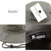 image:imageThe Hat Depot Cotton StoneWashed Safari Wide Brim Foldable DoubleSided Sun Boonie Bucket Hat2 Cotton  Olive
