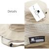 image:imageThe Hat Depot Cotton StoneWashed Safari Wide Brim Foldable DoubleSided Sun Boonie Bucket Hat2 Cotton  Putty